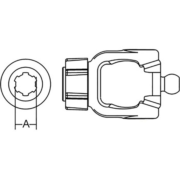 Aftermarket Conditioner Yoke Fits Ford Fits New Holland Mower 411 412 415 2480 9805824 - main